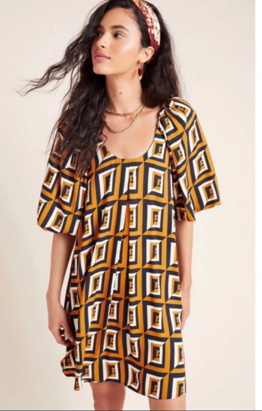 Corey Lynn Calter Meriwether Tunic Dress geometric Medium